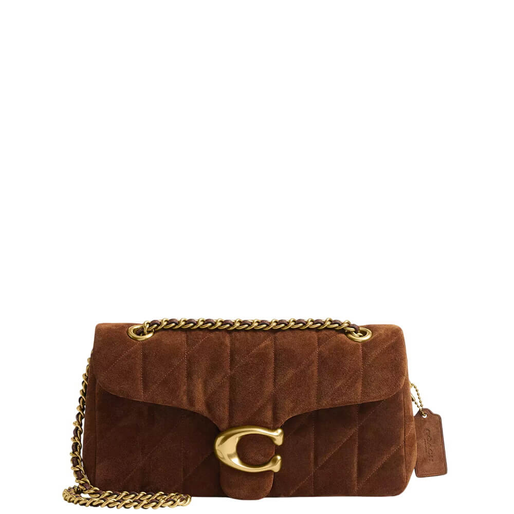 Coach Qulited Suede Tabby Shoulder Bag 26